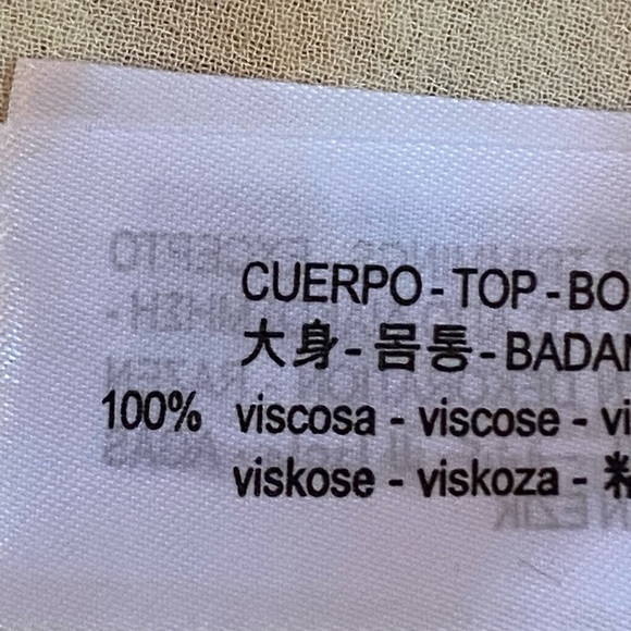 NWT. Zara Cream 100% Viscose Embraided Long Dress. Size S. - Picture 12 of 13